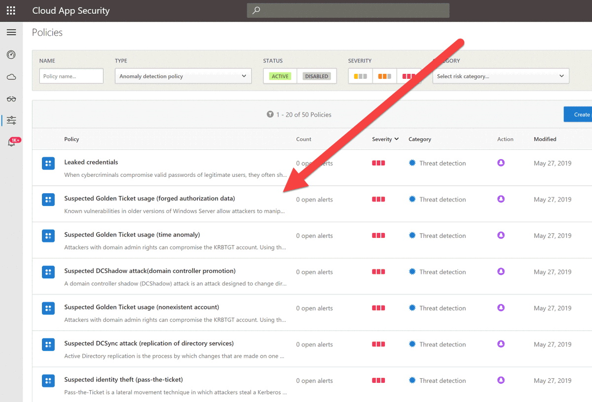 YusufsDSBlog's tweet photo. Another cool option comes with "Unified Identity SecOps Experience" = which is the integration of Azure ATP in MCAS, that we'll get a bunch of new Threat detection policies! #MCAS ruulleeeezzzz! 🙃 https://t.co/JHCLl8xg5i