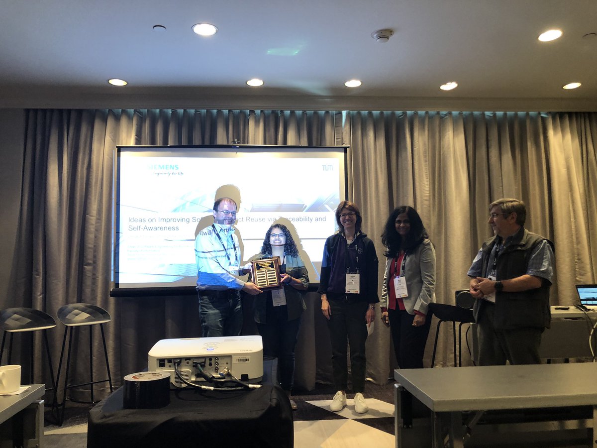 WentaoUS's tweet photo. Congratulations to our TraceLab challenge winners @SST2019  @ICSEconf #icse19 https://t.co/IJDQMaV1nR