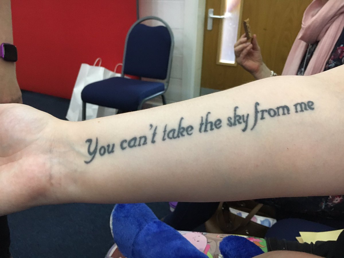stevesilberman's tweet photo. Today’s celebration in Manchester UK of 10 years of autistic-led disability rights activism, “The Future is Gold,” was an utterly thrilling and extraordinary event. Thanks so much to @KatHumble and @AutisticUK for inviting me. (This is @QueerlyAutistic’s wonderful tattoo.) https://t.co/OhpYhZnsyG