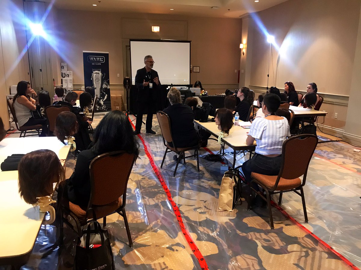TommyGunsBarber's tweet photo. Our friends from @WahlGrooming are tackling super interesting #clipper knowledge in their class today! #TGSummit19 https://t.co/XvCGaS3Vpz