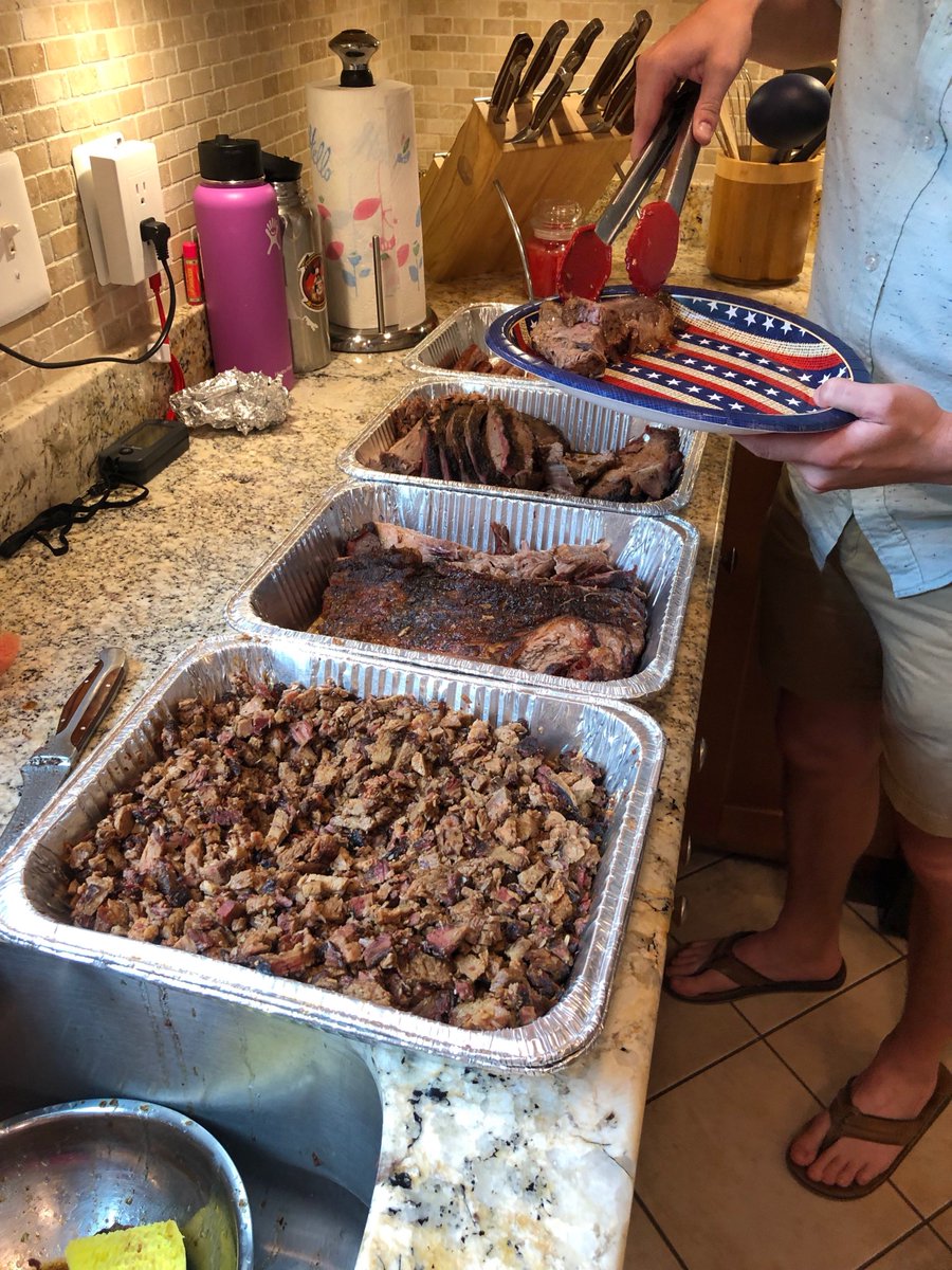 After saying "see you later" to everyone one last time, I headed to my Naval Academy classmate Jason Bowers' house for his Memorial Day party. He and his wife had an exceptionally impressive feast. I ate no less than four pounds of brisket. Pretty incredible.