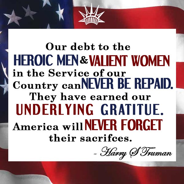 "...Never forget their sacrifice." 🙏💙🇺🇲
#presidentialquotes #harrystruman #memorialday #neverforget