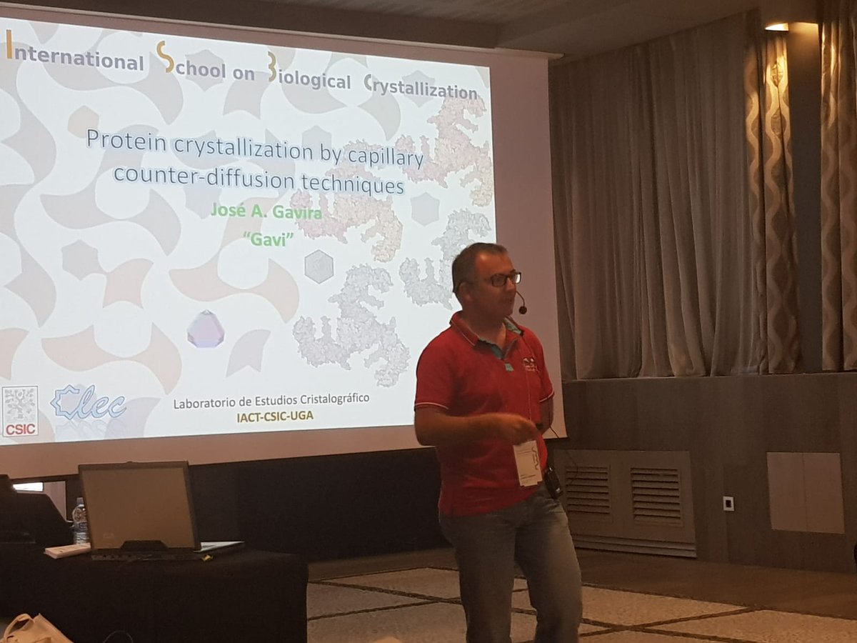 #ISBC2019 Dr. Gavira-Gallardo on Protein crystallization using counter-diffusion techniques