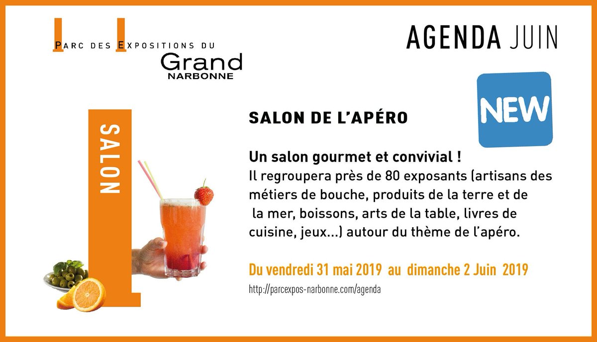 J-4  👉1er #salondelapero #ParcDesExpositions #Narbonne 
UN ART DE VIVRE Apéro chic &amp; Apéro choc 👏 Retrouvez-nous 😀 #labelleaventure avec <a href="/Miharu_Toulouse/">Miharu Toulouse</a>