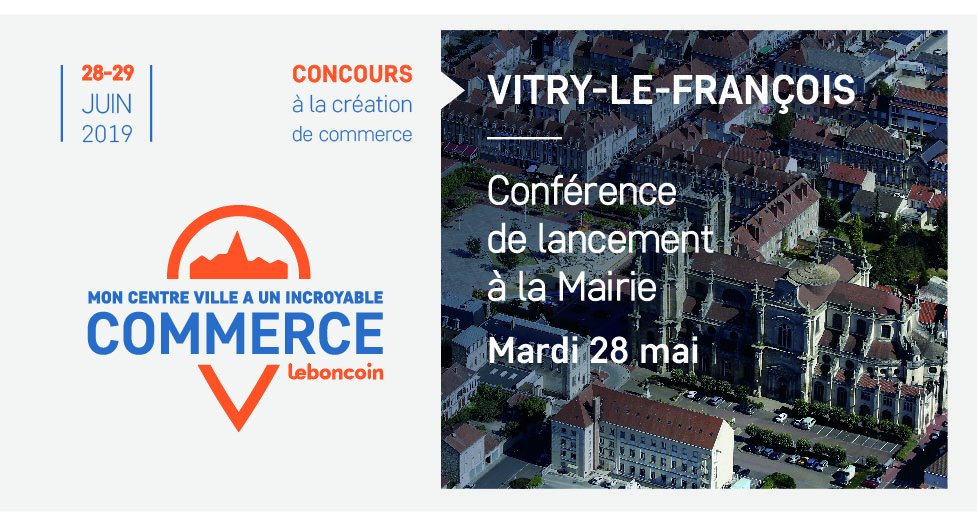 Conférence de lancement demain en mairie de #VitryleFrançois en présence de @JpierreBouquet. 
Ping @CCIMarne51 @Artisanat51 @LCL @leboncoin @CarbaoFrance @caissedesdepots @UnionArdennais @puissance_tv