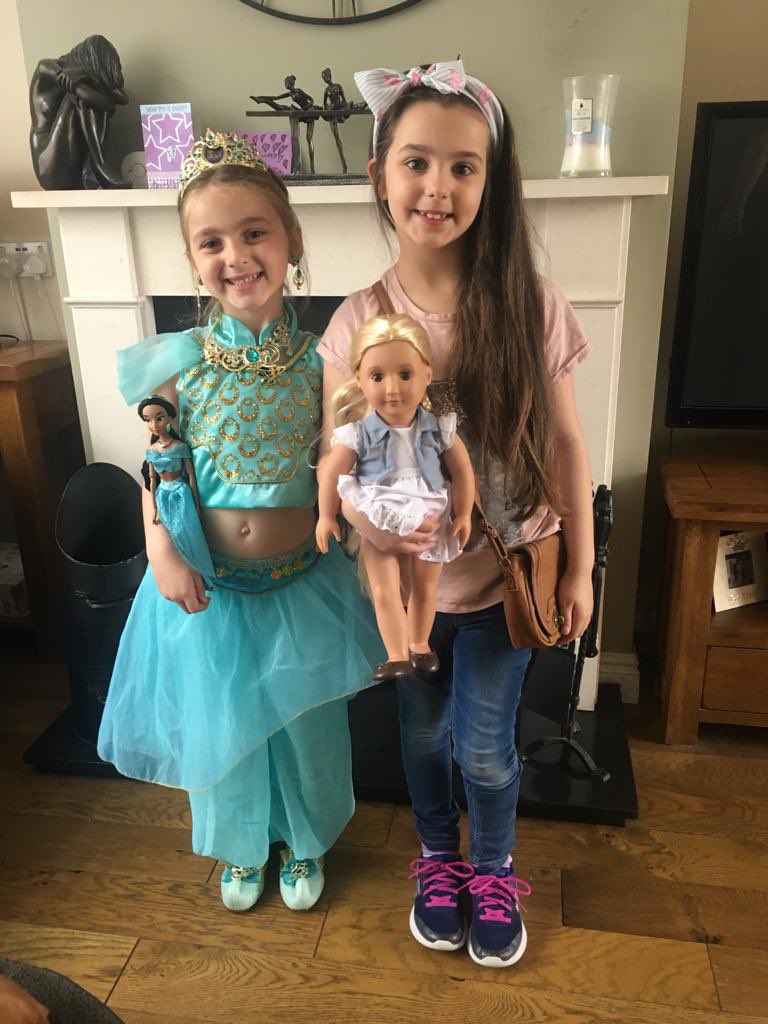 My two not so little girls ready to watch Aladdin 😍😍😍😍 #theyweresoexcited #butislapukedontheway #turnedaround #goingbacktomorrow #aladdin #princessjasmine #vuecinema