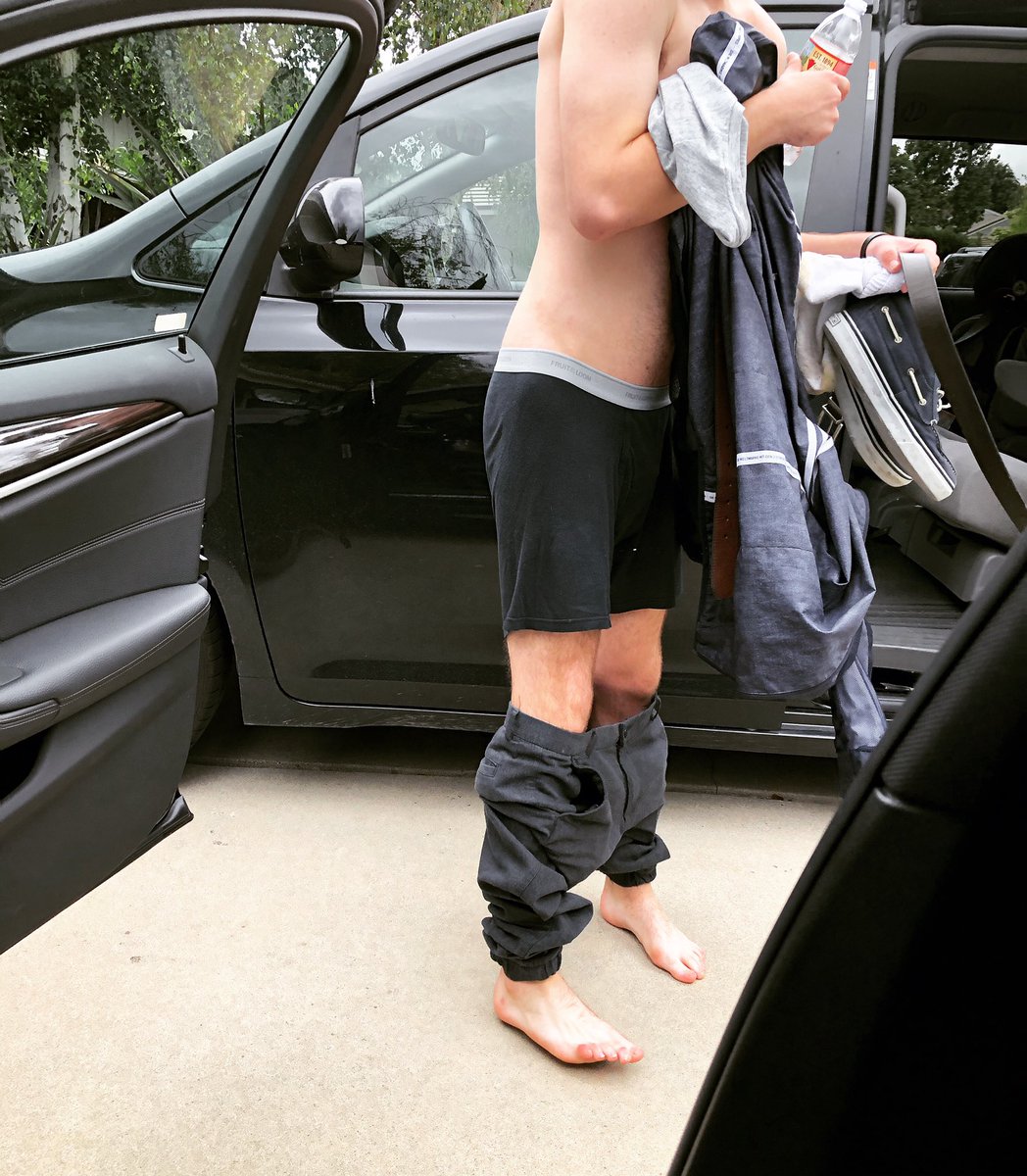 thelovemaster's tweet photo. Son is always slow moving, holds everyone up. This is the result of me yelling from the car, “We’re gonna be late! Just come as you are. It’s a barbecue. Nobody cares what you look like.”
#daditude, meet #sonitude #iloseagain https://t.co/VCvRJnh3zn