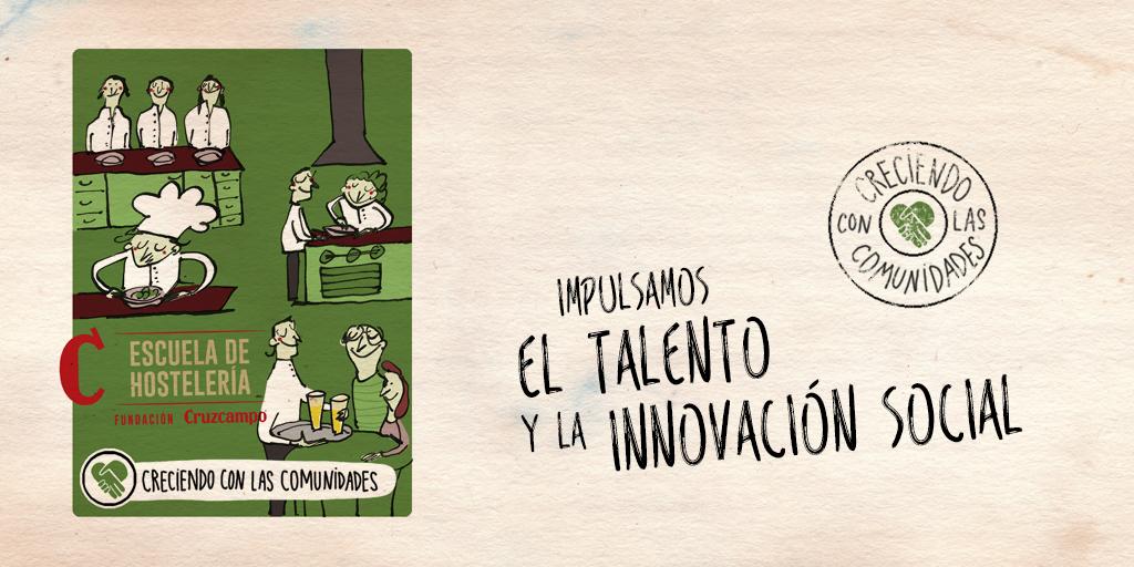 Heineken_ESCorp's tweet photo. La educación es clave para el desarrollo y la @FCruzcampo es nuestro principal motor para impulsar el talento y la innovación social contribuyendo al progreso a través de la #EscueladeHostelería y programas como #RedINNprende. #BrindandounMundoMejor. https://t.co/Jv4m911FDv https://t.co/OoMSDnF3Th