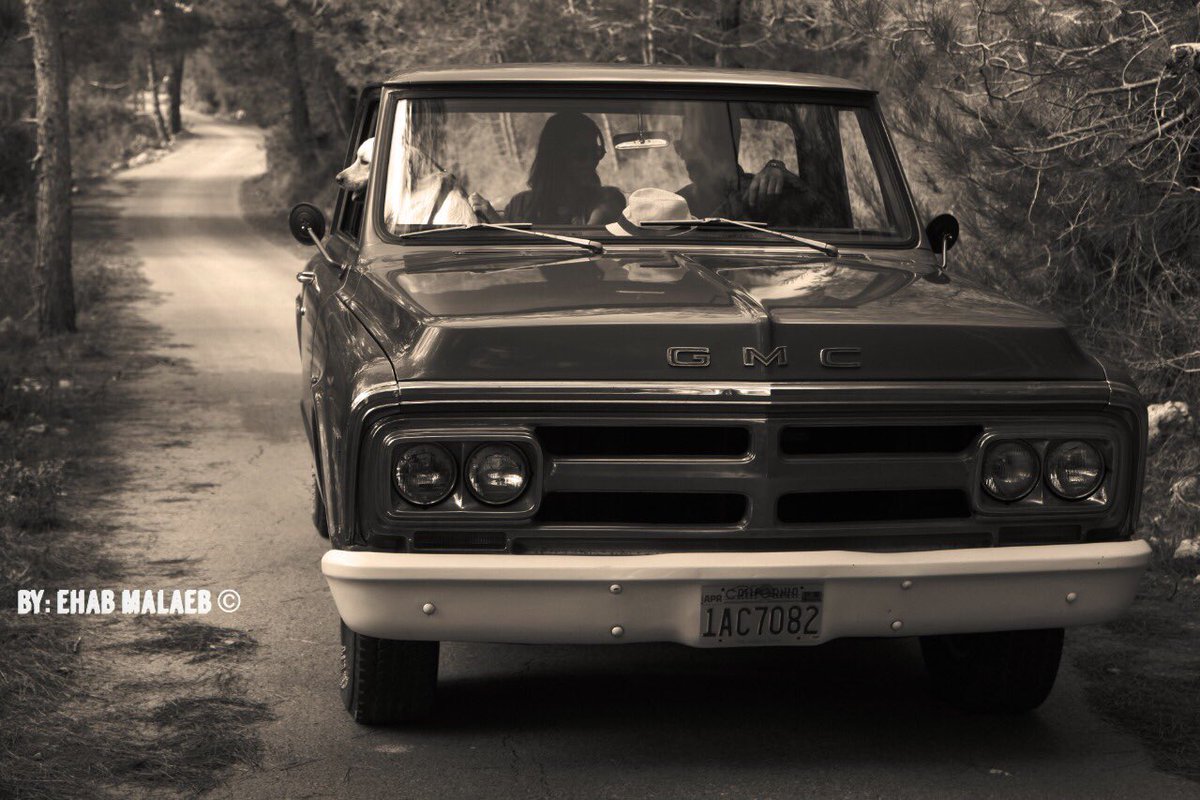 #countrydrive #road-trip #road #californiaadventure #californiastyle #truck #memories #goldenretriever #sepia #nature #mountain @gmc @gmclebanon  #ehabmalaebphotography