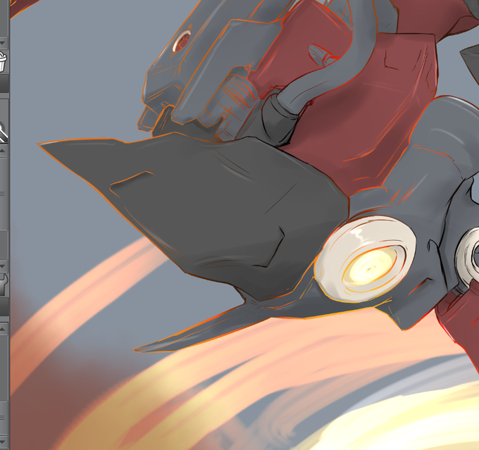 げんこーをかなぐり捨ててオリジナルアクトレスの仕上げをしてたんだけど、理屈が全くわからんがなんだかかっこいい感じの輪郭線にできてしまった・・・(理屈は全くわからない 