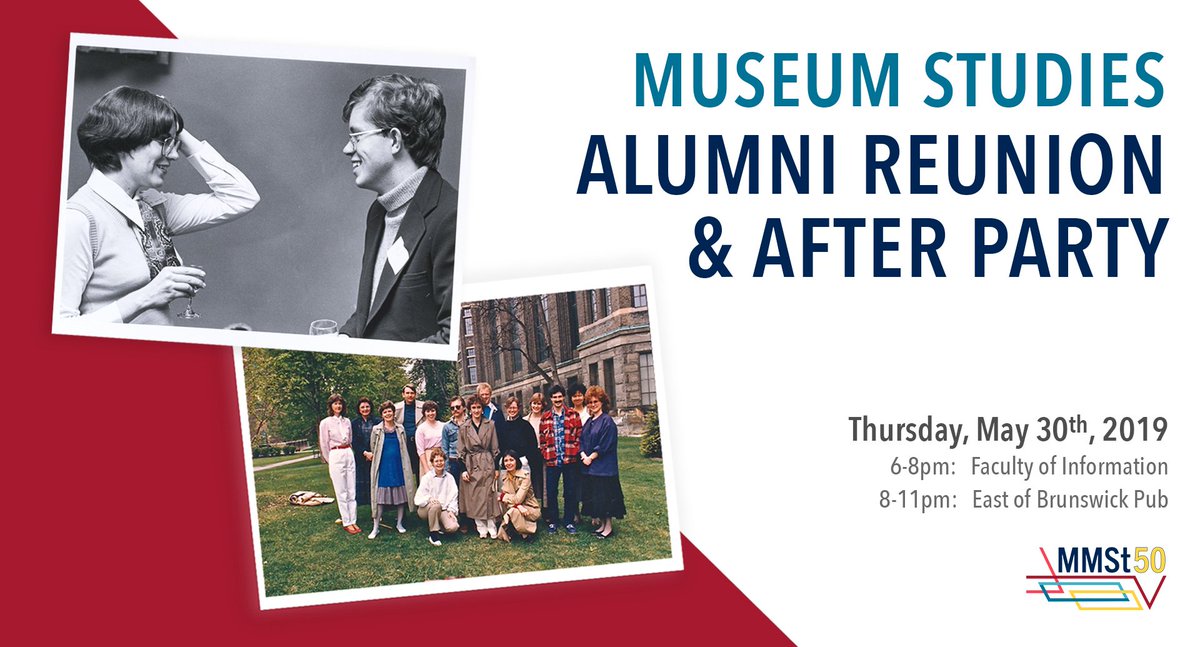 We are so excited for the Alumni Reunion this Thursday organized with the @iSchoolAlumni!

Don't forget to register: bit.ly/30LUplA

#MMSt50