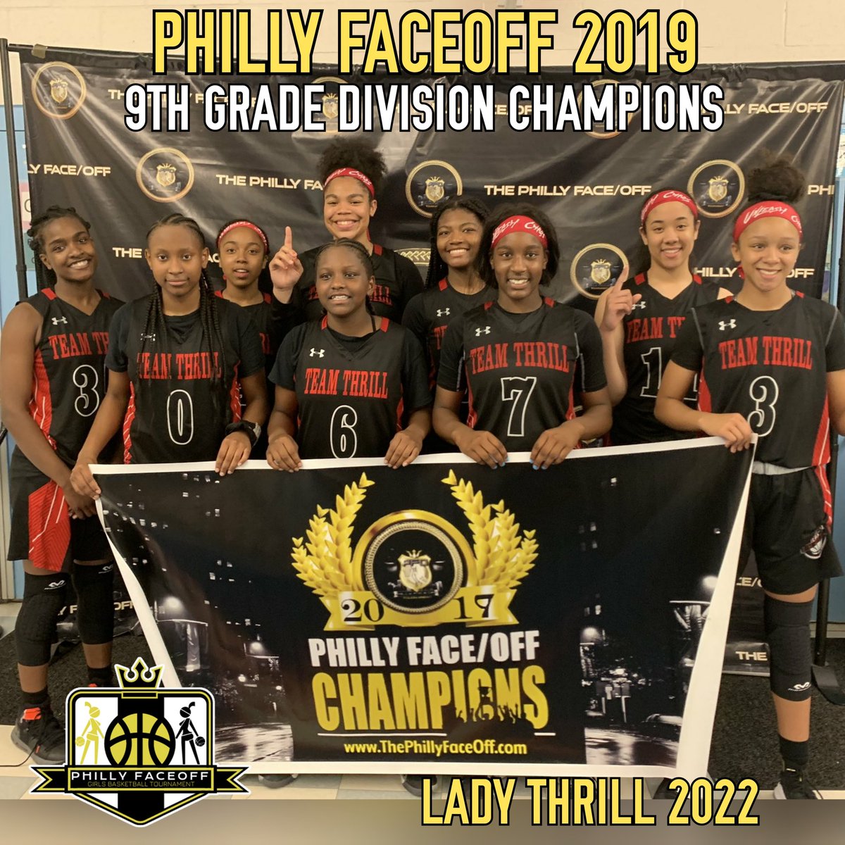 PhillyFaceOff's tweet photo. Congratulations to your #PhillyFaceOff2019 9th Grade Division Champions and Most Outstanding Player 2023 5'5 G Kameryn Dorsey.
Very good team had a great showing! See you next year!! https://t.co/MkHcy7rmsg