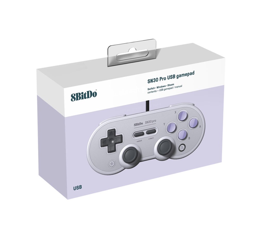8bitdo Check Out The Packaging Of Our Sn30 Pro Wired Controller