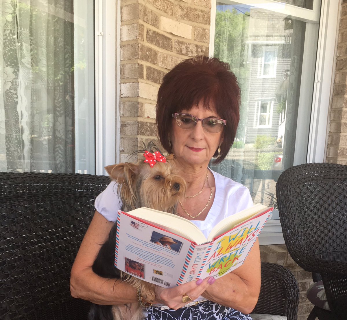 PReduzzi's tweet photo. Nothing like sitting on the porch reading a good book! #PVNationOneBook https://t.co/pbvZaPg3xF