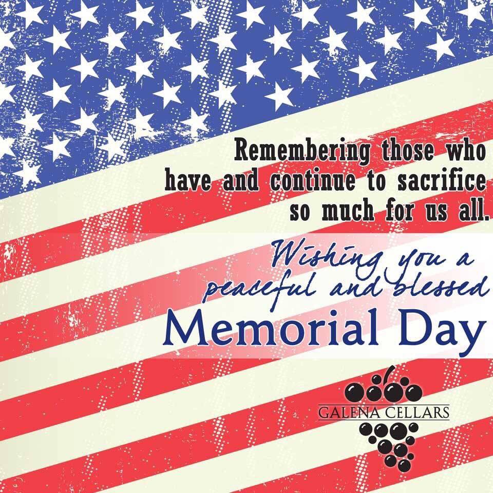 We honor the memory of service members and their families who have sacrificed to protect the freedom we enjoy. Thank you to all our veterans, past and present, including Galena Cellars’ own, patriarch Robert Lawlor.