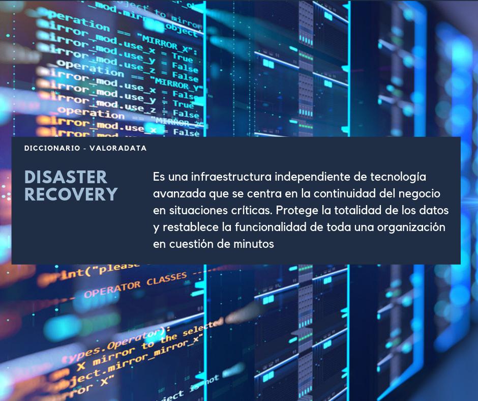 ValoraData's tweet photo. En nuestro #Diccionario particular hoy es el turno para el término "Disaster Recovery"🔝
Conoce esta función que te ofrece #ValoraData en👇
https://t.co/kJJZMDklOW
#Ciberseguridad #DisasterRecovery https://t.co/6w1Zvv8OKy
