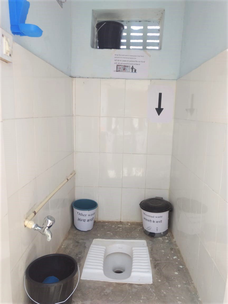 Menstrual Friendly Toilets in rural Rajasthan by @BarefootCollege :  Clean water, proper waste disposal, latch and information on menstrual health on the door #MHM2019 #MenstruationMatters  #MenstrualHygieneDay  @barefootmfc @thebetterindia @dasra @MHDay28May @LogicalIndians