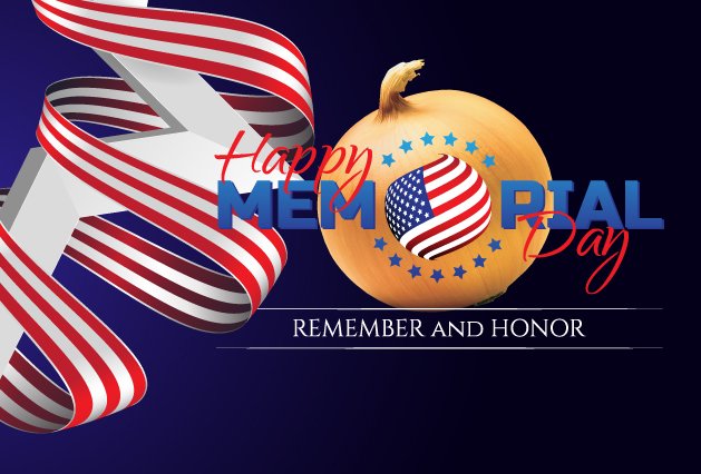 USAOnions's tweet photo. Remember and honor all those who have served our great country! Happy Memorial Day!  #memorialday #rememberandhonor #thankyou #usaonions https://t.co/waHiEi4Rlp
