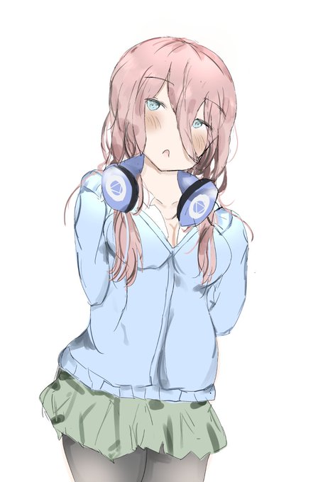 stingacccer( すてぃ)さんがTwitterに投稿した中野三玖(五等分の花嫁)のイラスト。