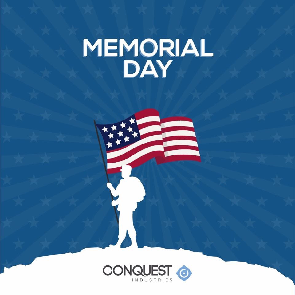 ConquestInd's tweet image. Honoring those who sacrificed their lives #MemoralDay 🇺🇸

#ConquestInd #MadeInTheUSA
• Metal Alloys • SpinCasting • Metalworking • Woodworking • Specialty Metals