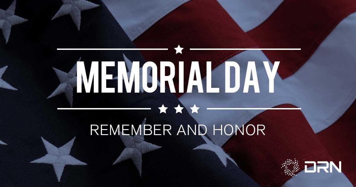 DRNRecovery's tweet image. Today, we are remembering and honoring those who’ve paid the ultimate sacrifice. #MemorialDay2019