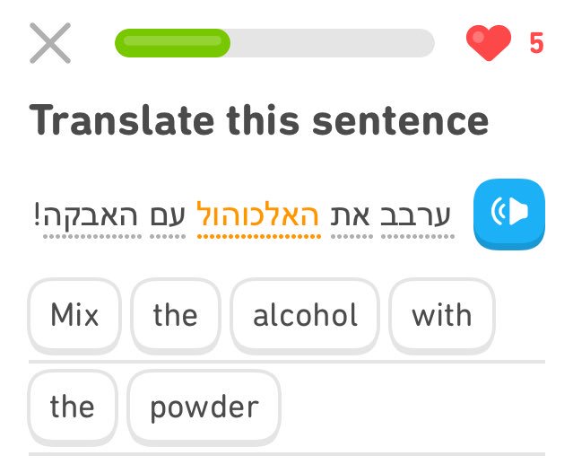 This is how lab explosions start, Duolingo.