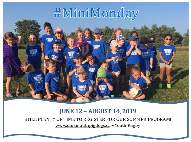 #MiniMonday with the Dartmouth PigDogs RFC! Still time to register for our Summer Program!
