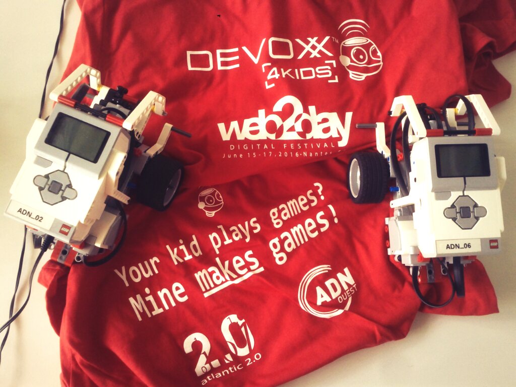 🕹️ 👾 Pour le 5ème année ! Le mercredi 5 juin, un <a href="/Devoxx4KidsFR/">Devoxx4KidsFR</a> est organisé pendant le <a href="/web2day/">Web2day</a> à Nantes ! 
📆 INSCRIPTION ICI eventbrite.fr/e/billets-devo…
(Atelier de programmation pour les enfants de 7 à 12 ans #Coding)
Merci @adnouest <a href="/CantineNantes/">La Cantine Numérique</a> <a href="/generation_net/">Génération Internet</a>
