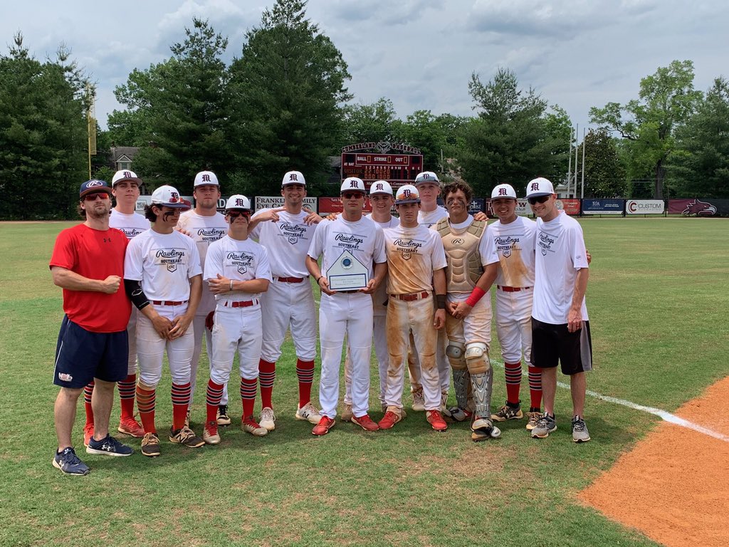 TopTennBaseball's tweet image. Congrats to @RawlingsSEMavs on winning the TopTenn Cumberland Classic. Perfect 4-0 on the weekend. Great job boys and good luck rest of season.