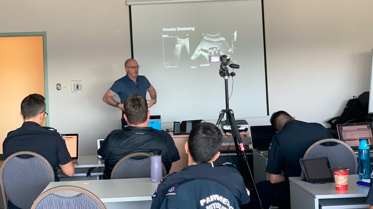 <a href="/BC_EHS/">BC Emergency Health Services</a> Critical Care Medical Director Dr Steve Wheeler is teaching a 2-day point of care ultrasound course to our Critical Care Paramedic Students in Richmond &amp; I crashed the party to participate too! #bcehsCPP #pocus #paramedicCPD