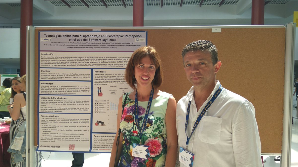 Poster presentado en Congreso internacional tutelaje clinico malaga 2019  #T2PUMA19 #malaga <a href="/SaludAPMalaga/">Atención Primaria Málaga</a> <a href="/CCSaludUMA/">Facultad Ciencias de la Salud</a> en la foto nos faltaron <a href="/noeliamoreno75/">Noelia Moreno</a> y Javier. Evaluando satisfacción de alumnos de 5 universidades con software aprendizaje fisioterapia