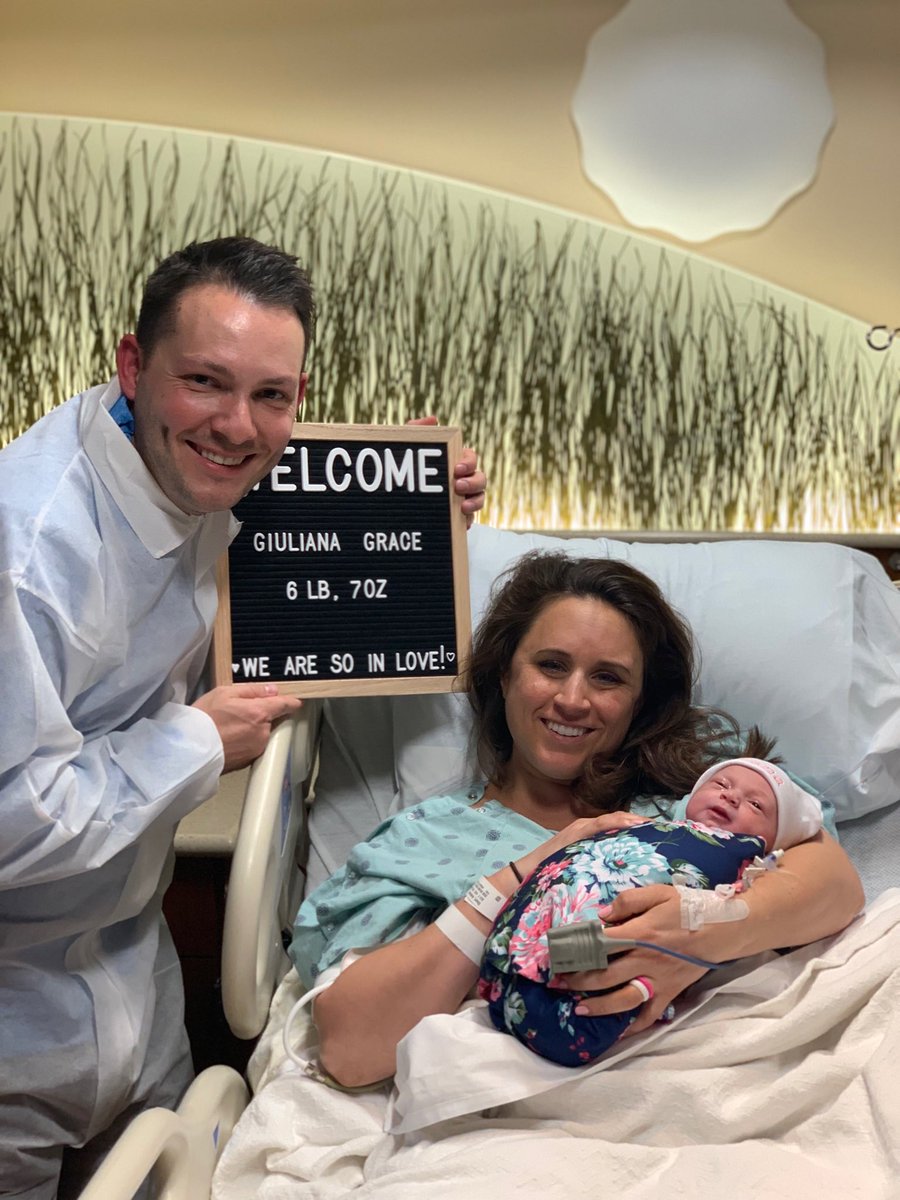 FrankTIndy's tweet photo. Toni &amp; I are very excited &amp; very proud to introduce the newest member of our family.  Say hello to Giuliana Grace Short.  She was born Saturday, May 25th @ 7:42pm.  She was 6lbs, 7 ozs, and was 20.5in long.  Mom, baby &amp; Dad are all doing great.  Signed, Grandpa Frank. https://t.co/uiN947BjNd