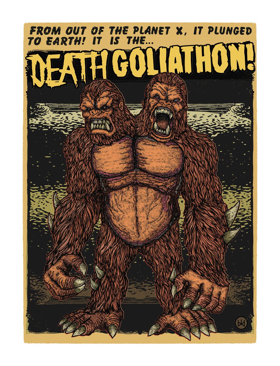 Death Goliathon <a href="/planetxasia/">Planet-X</a> #fivepointsfest #beast #dorshak #planetdorshak #illustration #artist #art #paseoartsdistrict  @ Planet Dorshak