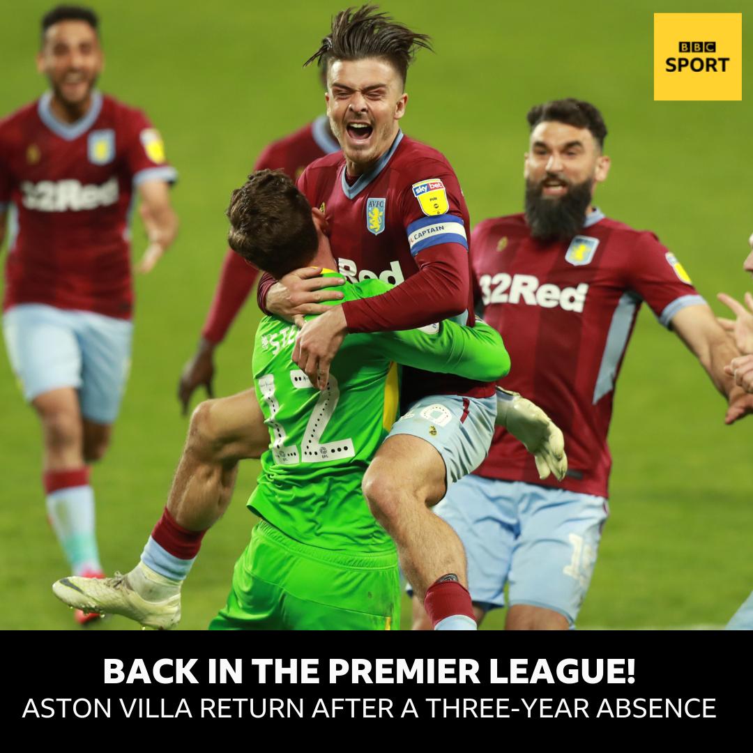 FT: Aston Villa 2-1 Derby County 

ASTON VILLA ARE PREMIER LEAGUE. 

Anwar El Ghazi and John McGinn with the goals that see #AVFC return to the top tier.

bbc.in/2VOAK0F
#PlayOffFinal #AVFCvDCFC #bbcefl