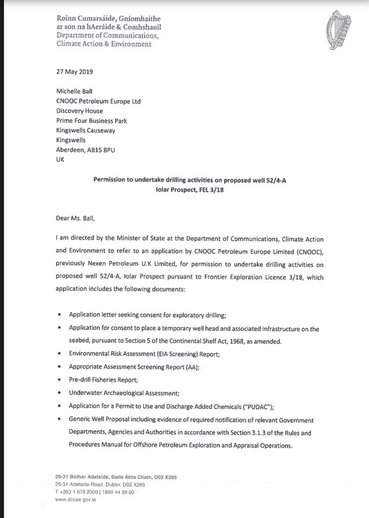 climatecaseire's tweet image. Nothing to see here - just our Department for Climate Action granting a drilling licence to China National Offshore Oil Corporation three days after the #GreenWave election 🙈