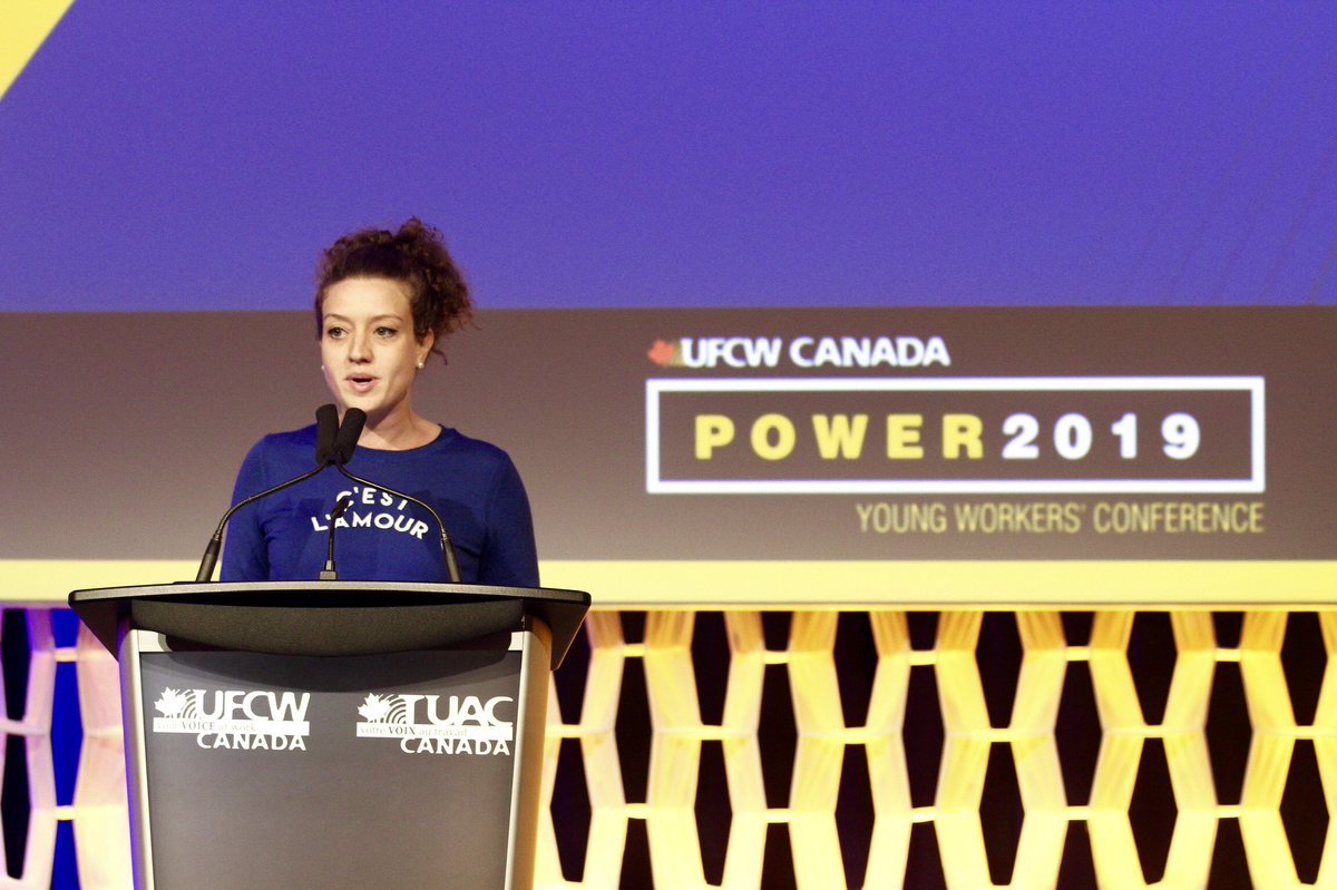 UFCWCanada's tweet photo. Now at #UFCWPower, our keynote speaker @RosannieFilato shares her experiences on building power in the political realm. #canlab #UFCW https://t.co/IJJSbUgP2i