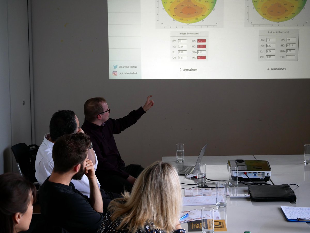 Farhad_Hafezi's tweet photo. So the second #elzainstitute educational course #eec kicks off in Biel/Bienne! #keratoconus #cornea #cxl #lightforsight #toutenfrancais https://t.co/LFvFBPBnls