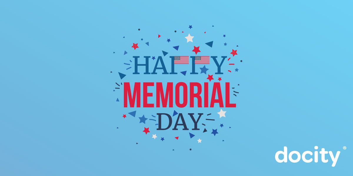 DocityHealth's tweet photo. From all of us at Docity have a Happy Memorial Day! https://t.co/p6fR3rENzX