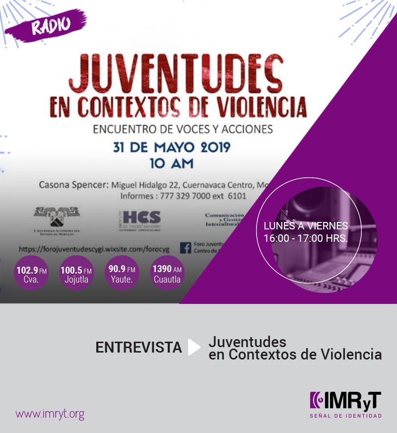 Universal1029's tweet image. Hoy en el #TurnoEnVivo de @YoshiRivero90 nos visitarán los organizadores del ''Encuentro de Juventudes en Contextos de Violencia'' compartirán detalles de los conservatorios y documentales que podremos ver y escuchar. ¡Sintoniza y entérate! imryt.org📻 [16:00hrs]