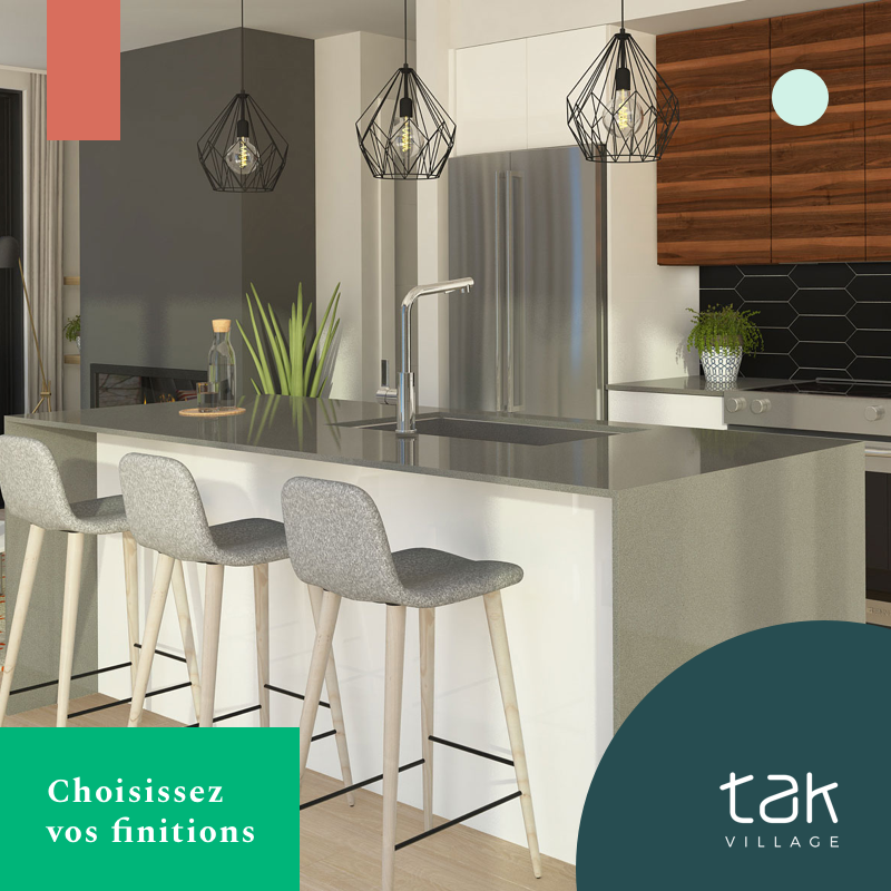 Offrez-vous le privilège de vivre au TAK Village dans Rosemont-Angus, pour une parfaite tranquillité d’esprit. 
En optant pour une maison de ville de 3 ou 4 chambres au TAK village, vous pourrez choisir une finition personnalisée : bit.ly/2XoVc9D