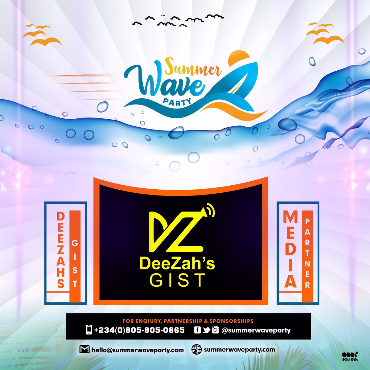 SummerWaveParty's tweet photo. We’re happy to have DEEZAH GIST [ @Deezah_gist ]as a media partner for #SummerWaveParty19. Expect undiluted fun ! 🎈

#SummerWaveParty19 #SummerWaveLagos #SummerWaveParty3.0
#Food #Drink #Art https://t.co/vUZWxyuJm8