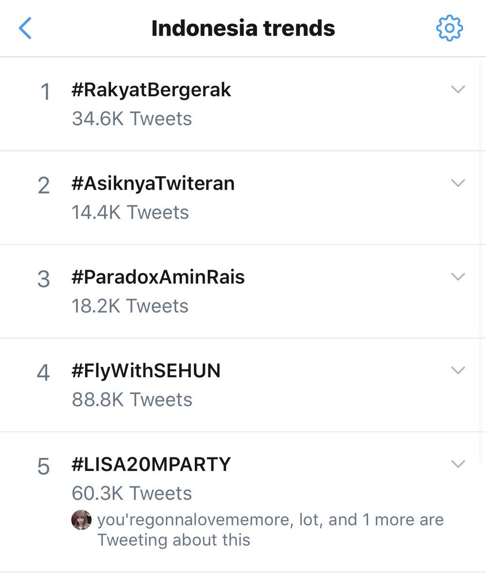 LILIPRATICUS's tweet photo. Trending Right now at Indonesia, Philippines, Malaysia and Thailand. South East Asian Queen indeed. 

Congrats Lisa !!! 👑🎊🥳 #LISA20MPARTY #LoveYouLisa20M #Lalisa #QueenLisa20MParty @ygofficialblink https://t.co/AtNuBthFGe