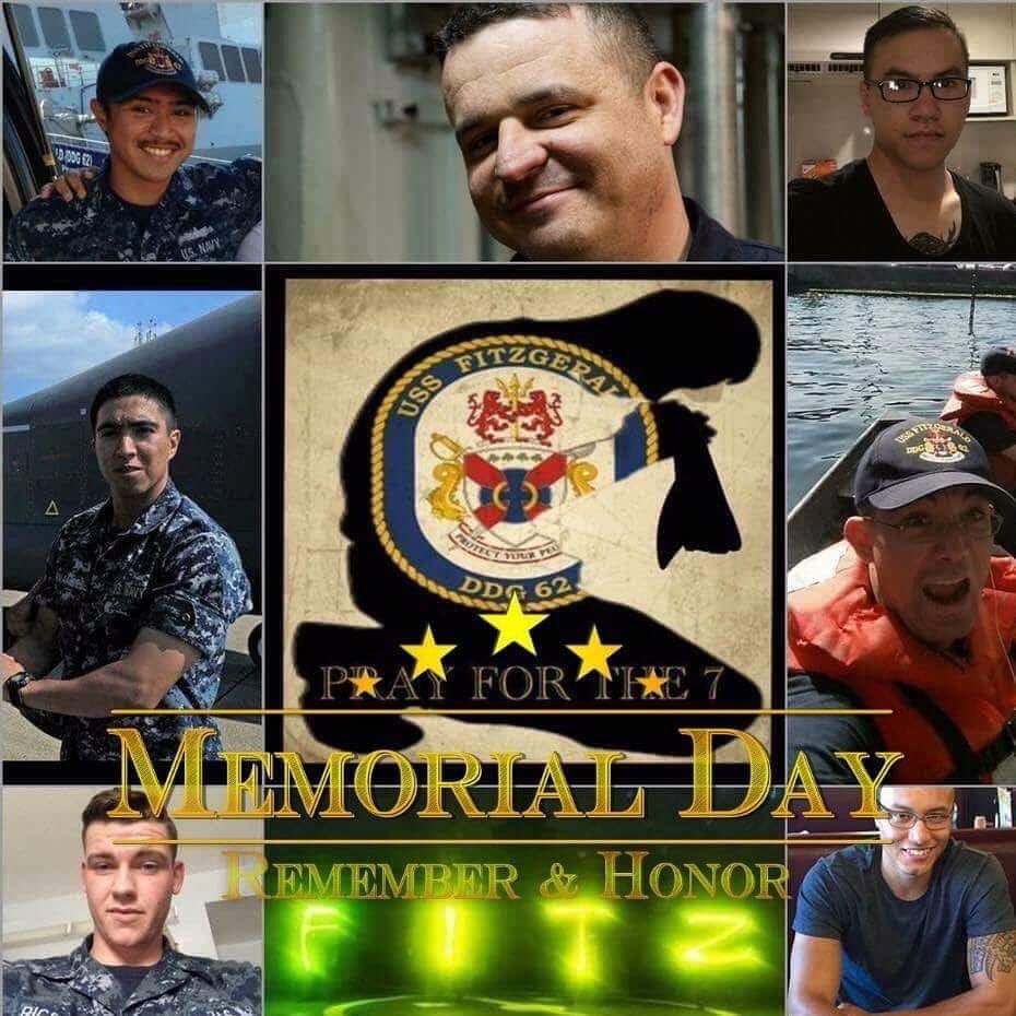 #MemorialDay #USSFitzgerald #DDG62