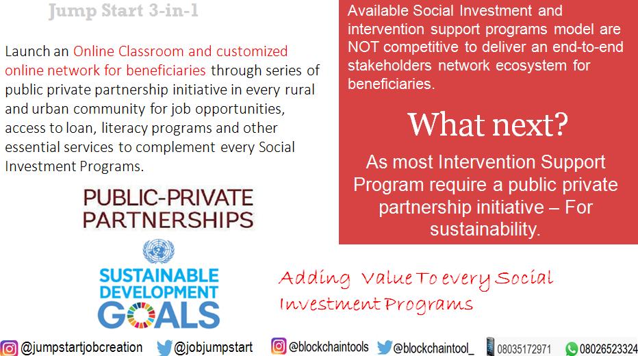 BlockchainTool_'s tweet image. Your Excellency,
As pointed out, the available social Investment program is not sustainable for beneficiaries.

Pls advice for a meeting on sustainability via Public-Private-Partnership 
@mbuhari
@NGRPresident 
#AsovillaWeekly
#asovillatoday
#nigeria
#NHGSFP
#NPowerNG
08035172971