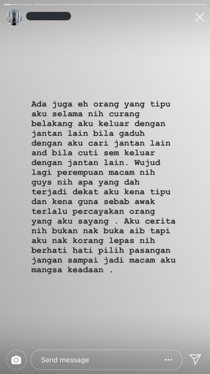 IrwanaNaqiyah_'s tweet photo. The point is, kenapa wujud lagi perempuan macam ni? Susah ke nak appreciate orang, ni belakang curang dengan EX. Kesian kawan aku dah bertahun in relay dengan kau, last last belakang kau buat sampah 😡 #bothgenderaretrash #cedey https://t.co/UUMuTzG5ge