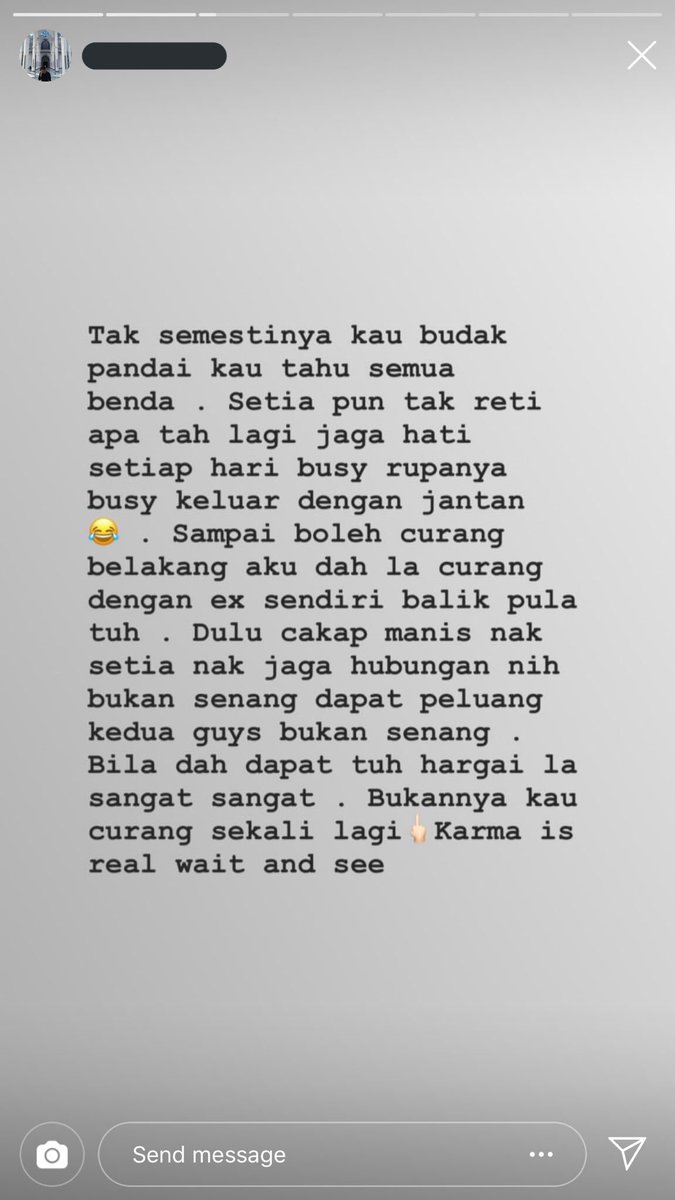 IrwanaNaqiyah_'s tweet photo. The point is, kenapa wujud lagi perempuan macam ni? Susah ke nak appreciate orang, ni belakang curang dengan EX. Kesian kawan aku dah bertahun in relay dengan kau, last last belakang kau buat sampah 😡 #bothgenderaretrash #cedey https://t.co/UUMuTzG5ge