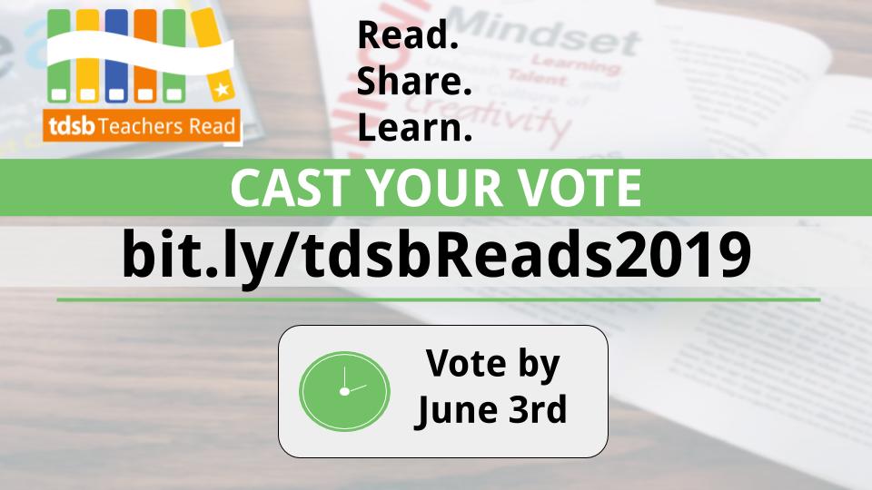 ProfLibraryTDSB's tweet photo. That’s a wrap on TDSB Teachers Read 2018-19, but the conversation doesn’t end here! 
Watch the recording here on our Twitter feed, or at: https://t.co/SmwDPWn1S2 

Vote for the winning book at: https://t.co/Xy0DejANmV 

#tdsbReads https://t.co/aPVe98A6nK