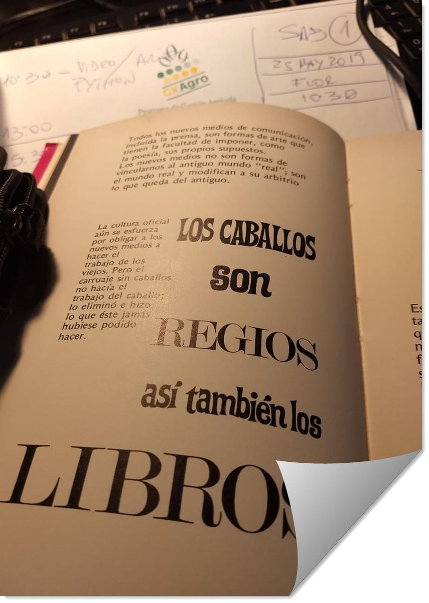 gxsoft's tweet photo. "Los caballos son REGIOS, así también los LIBROS" - Marshal McLuhan
#MarshalMcLuhan
#Books
#CounterBlast
#ContraExplosion
#Fantastique https://t.co/ahPOhCgXQD