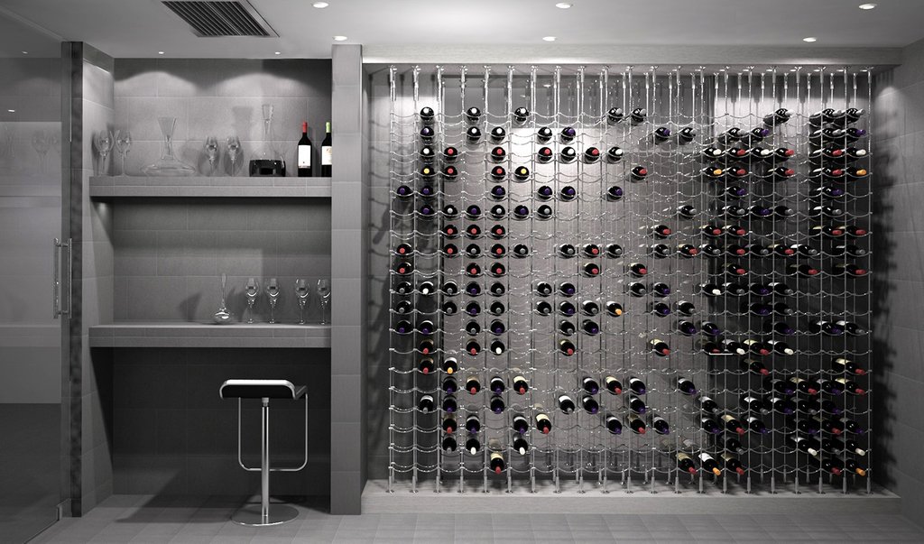 #coolwinecellar #winecellars #winecellargoals #winecellardreams #interiordesign #moderndesigns #cablewinesystems #winecollector #wineracks #coolwineracks