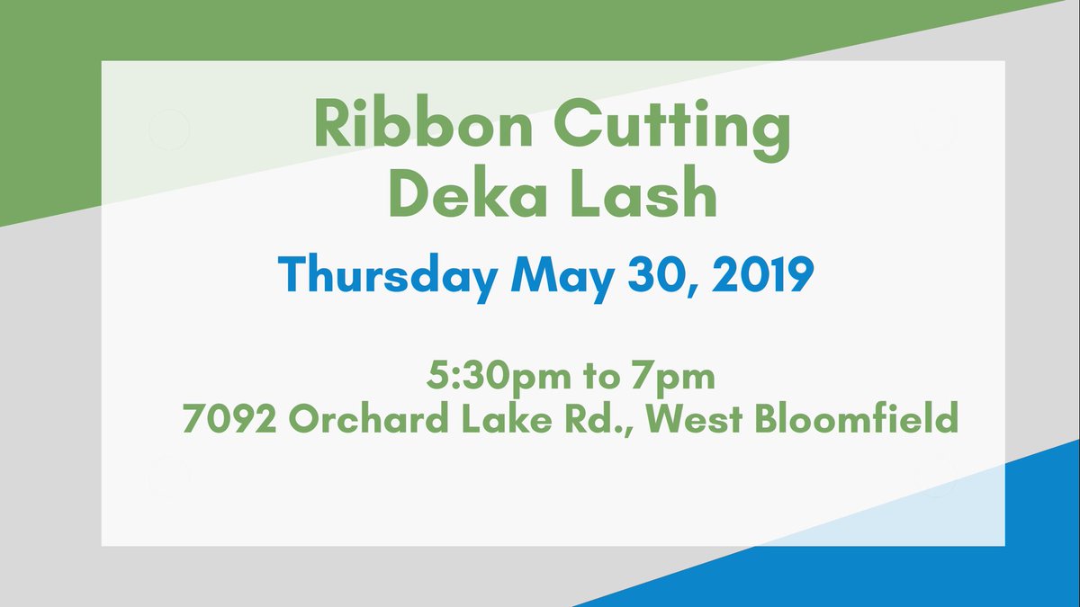 WBloomfieldCC's tweet photo. We have a ribbon cutting this week! Be sure to mark your calendar! https://t.co/NPYM2v3kAl